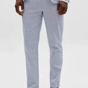 Jack & Jones Martin Summer Trousers Linen Blend Faded Denim