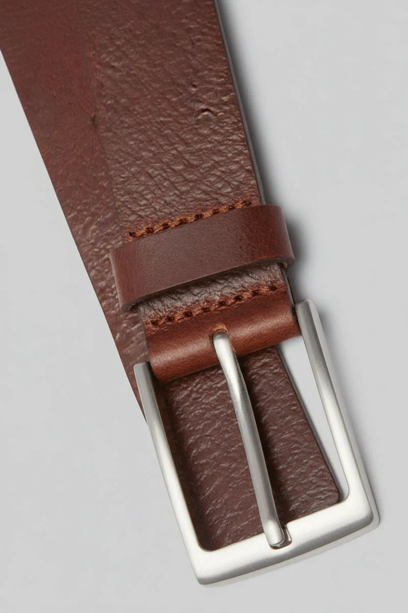 Jack & Jones JACSTOCKHOLM LEATHER BELT NOOS Brown Stone - Bild 3