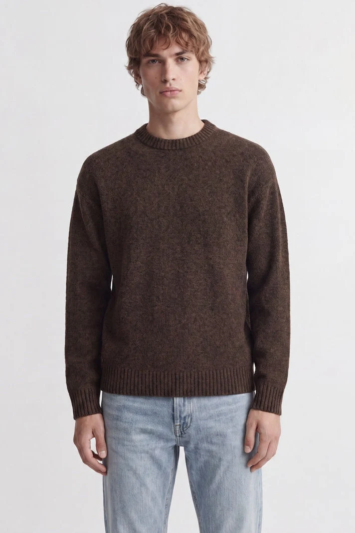 Jack & Jones Soho Ollie Knit Crew Neck SN Cocoa - Bild 3
