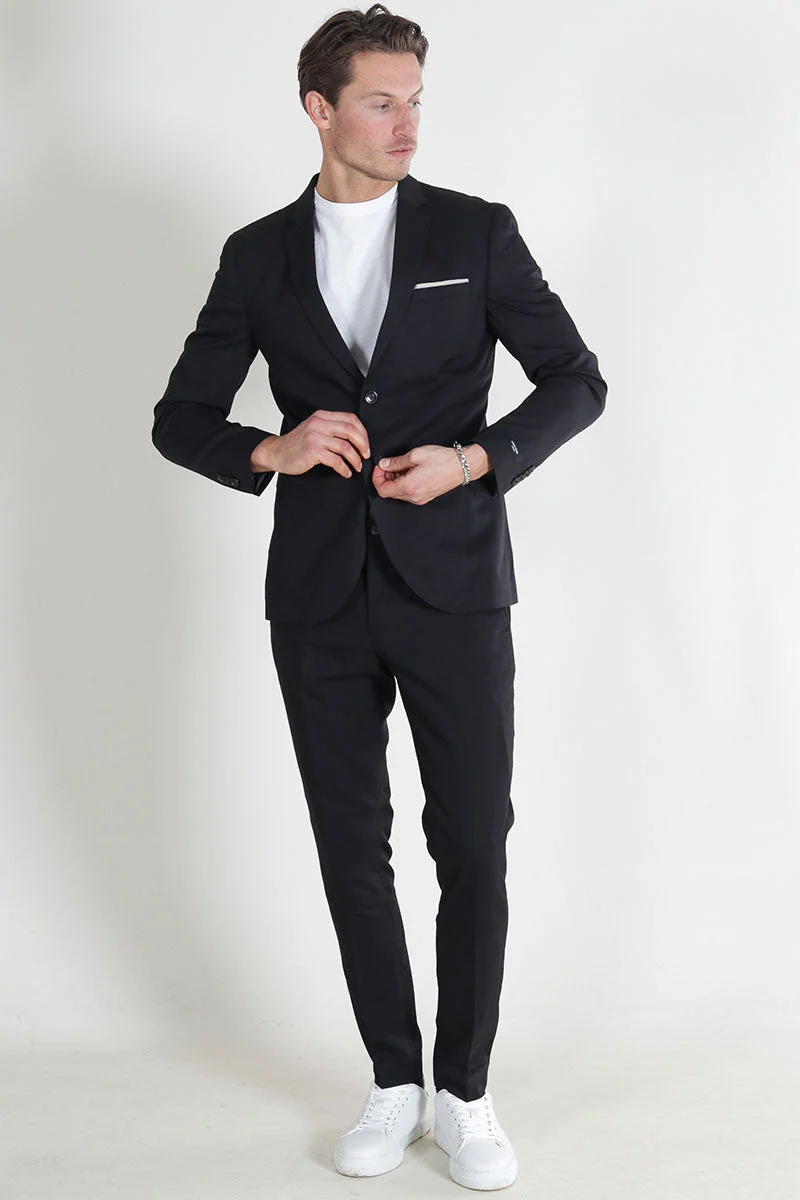 Jack & Jones Premium Franco Slim Fit Kostym Black - Bild 2