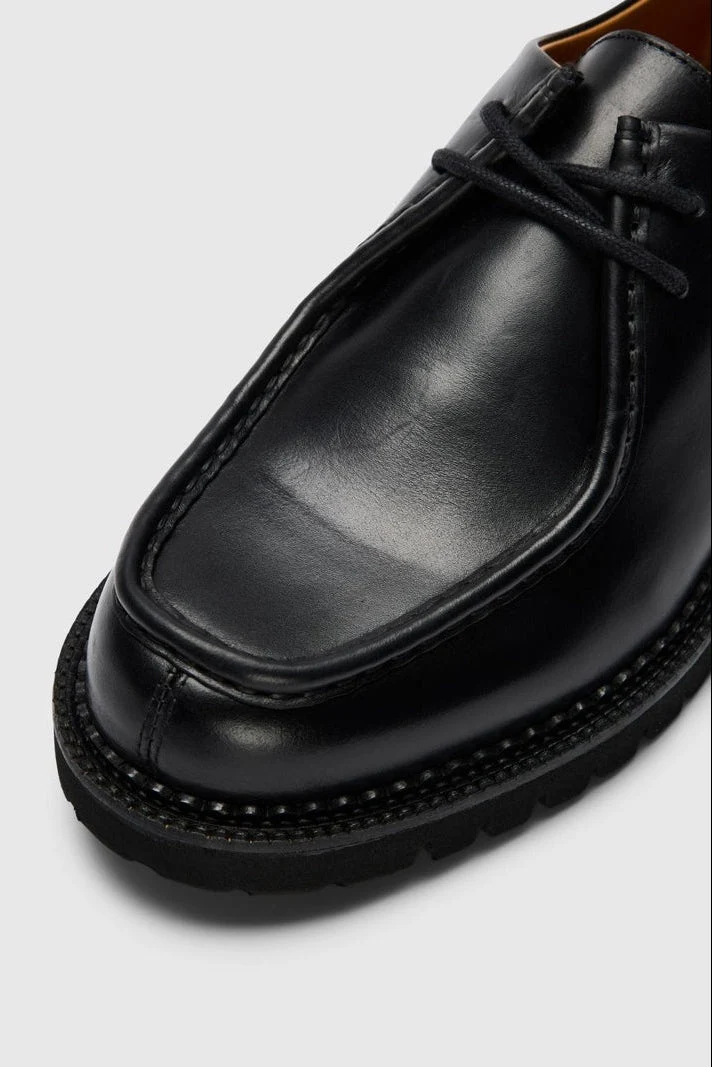 Selected Hector Leather Moc-Toe Shoe Black - Bild 7