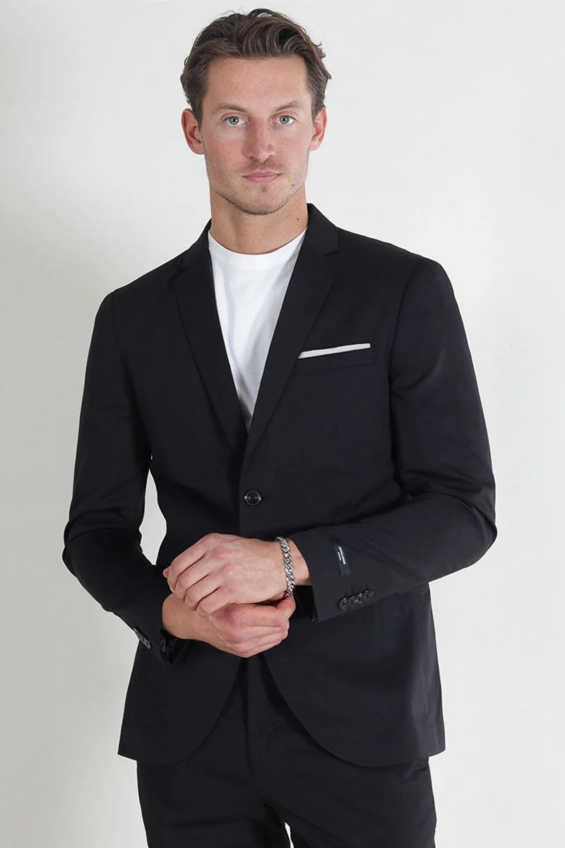 Jack & Jones Premium Franco Slim Fit Kostym Black - Bild 8
