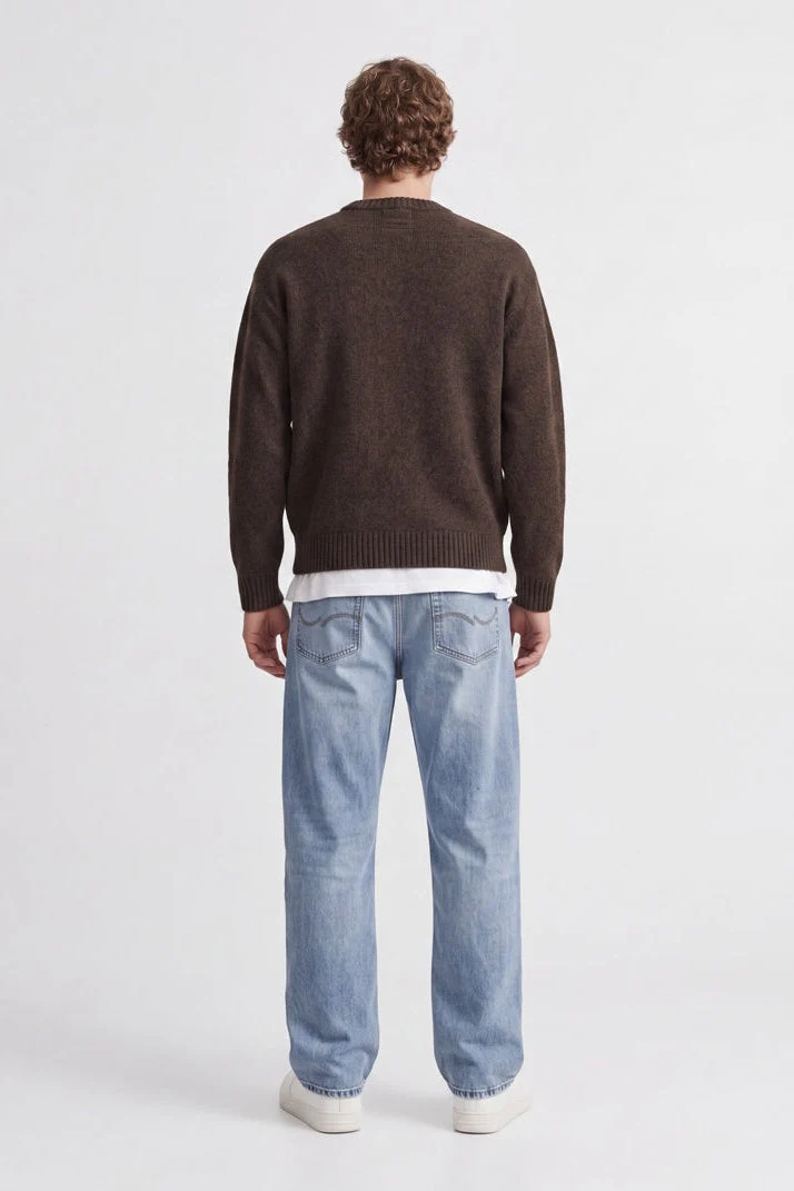Jack & Jones Soho Ollie Knit Crew Neck SN Cocoa - Bild 4