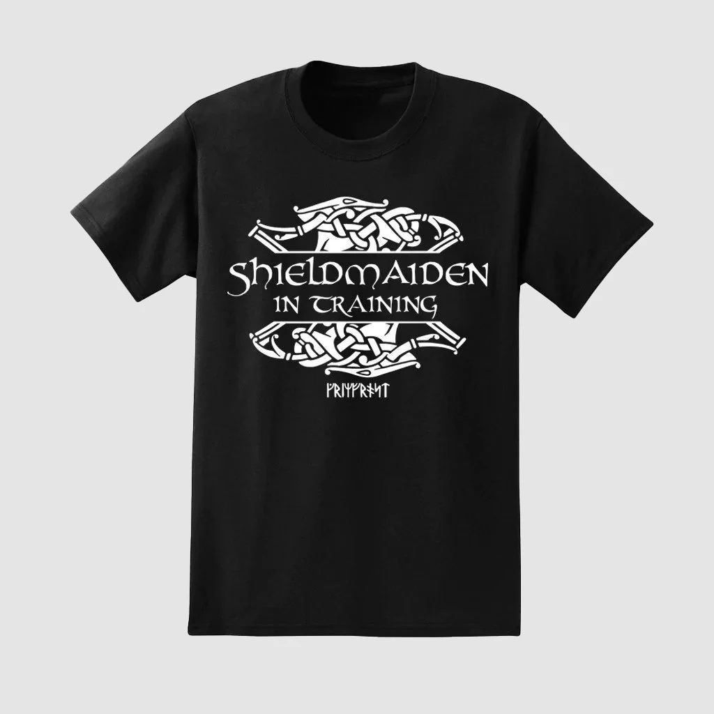 T-shirt för Barn, Shieldmaiden, Svart - Bild 2
