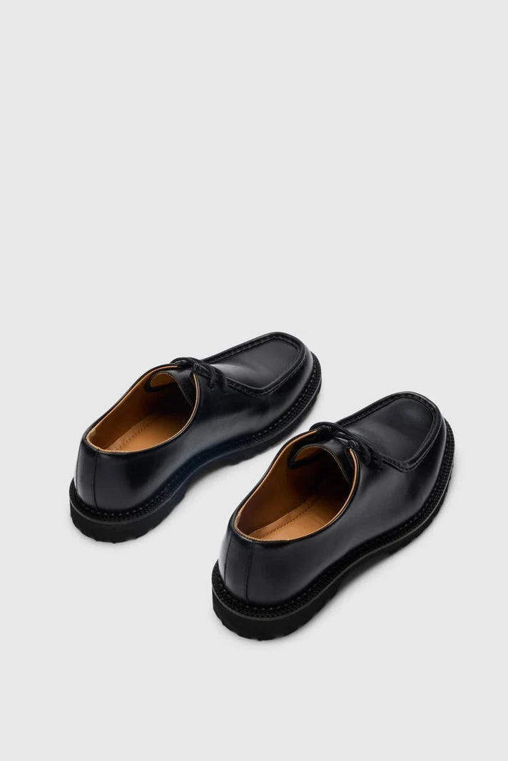 Selected Hector Leather Moc-Toe Shoe Black - Bild 6
