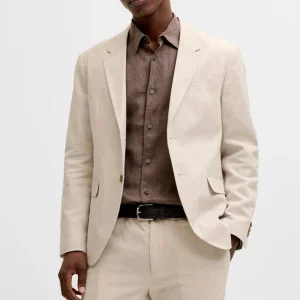 Jack & Jones Martin Summer Blazer Linen Blend Ancient Scroll