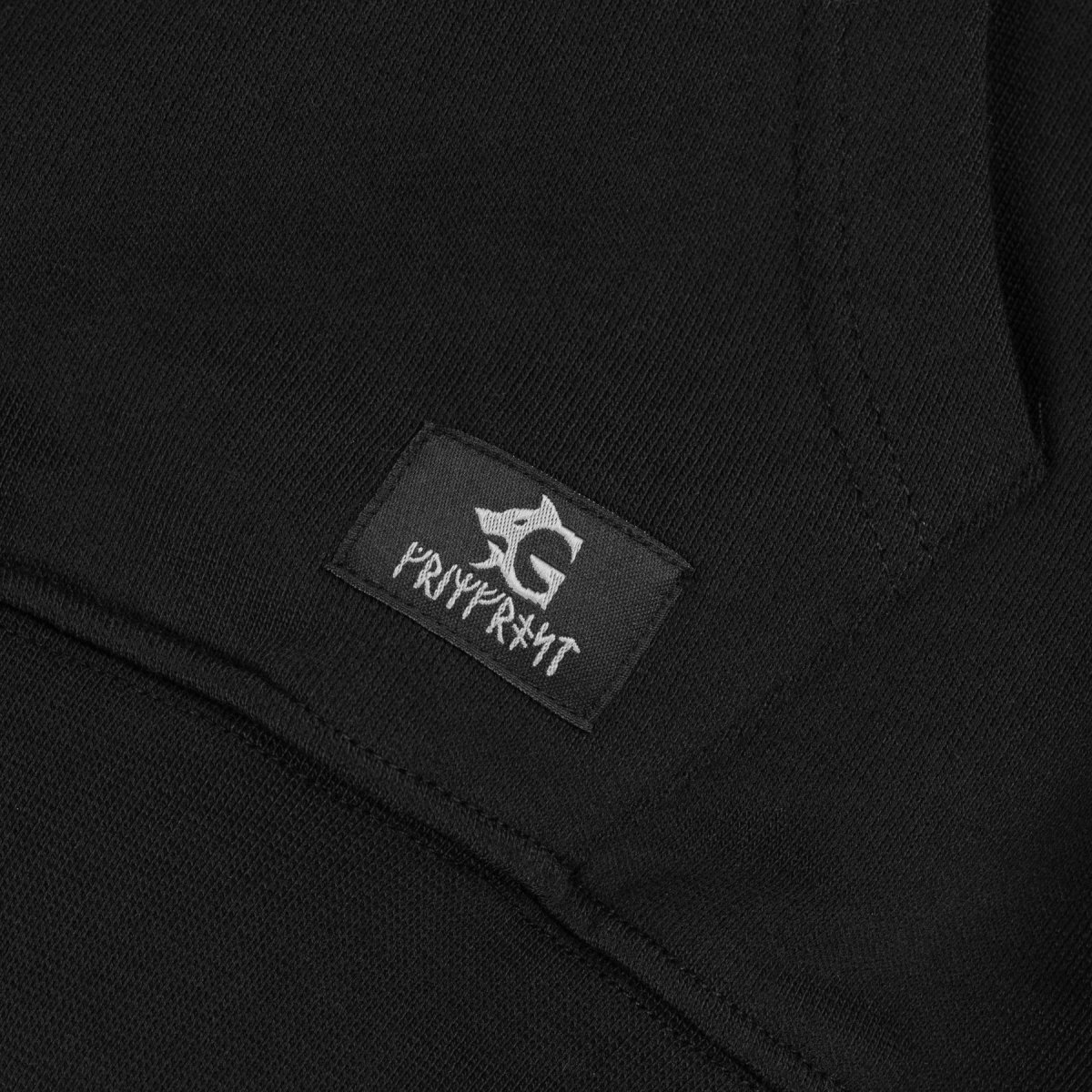 Premium Zip Hoodie, Runskepp, Svart - Bild 8