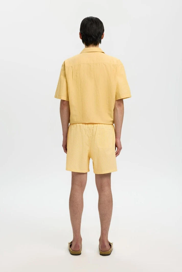 Selected Cooper Seersucker Swimshorts Spectra Yellow - Bild 4