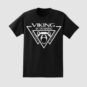T-shirt för Barn, Viking, Svart